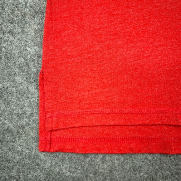 Washington Nationals Shirt Women Medium Red V Neck Short Sleeve Tee MLB Baseball - Picture 6 of 12